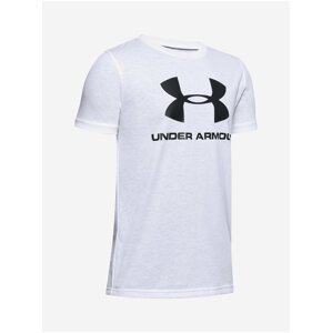 Bílé klučičí tričko Under Armour Sportstyle
