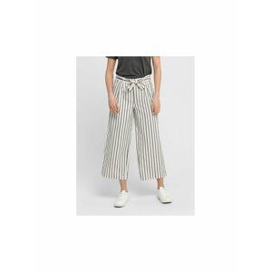 Krémové pruhované culottes ONLY Bianca