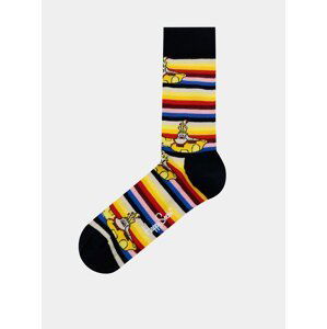 Žluté ponožky Happy Socks Beatles All On Board