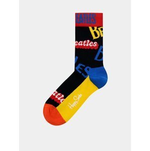 Žluto-černé ponožky Happy Socks Beatles In The Name Of Sock