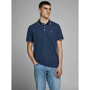 Tmavě modré polo tričko Jack & Jones Bluwin