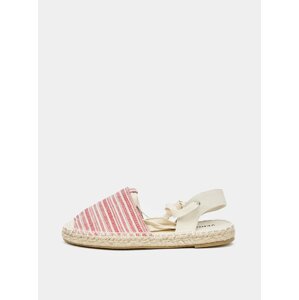 Červené pruhované espadrilky VERO MODA Tila