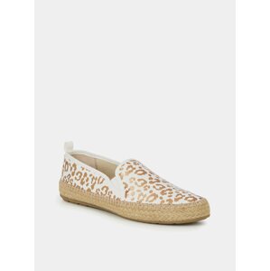 Emu Australia bílé bavlněné espadrilky Gum White Leopard