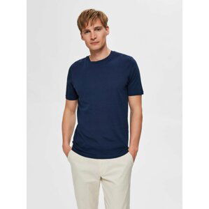 Tmavě modré basic tričko Selected Homme-The perfect