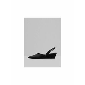 Černé semišové sandálky na klínku Vagabond Erica