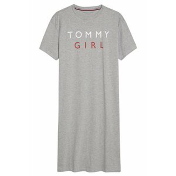 Tommy Hilfiger šedé domácí šaty Night Dress s logem