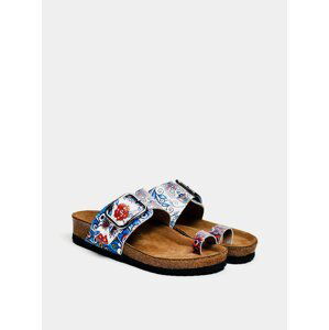 Calceo modré pantofle Thong Sandals Blue Dream