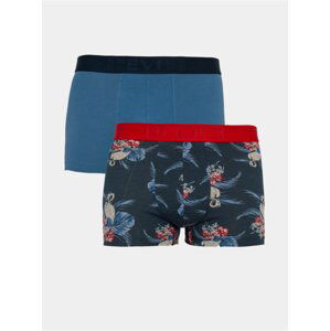 2PACK pánské boxerky Levis modré