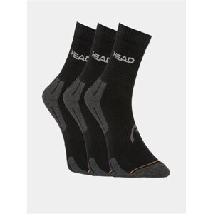 3PACK ponožky HEAD černé