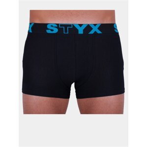 Pánské boxerky Styx sportovní guma nadrozměr černé