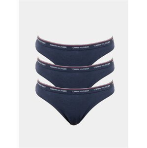 3PACK dámské kalhotky Tommy Hilfiger tmavě modré