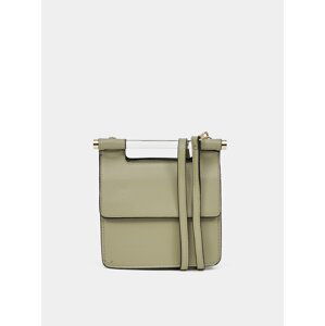 Šedozelená crossbody kabelka Mango