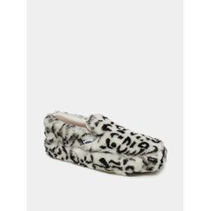 Krémové dámské slip on s leopardím vzorem VANS