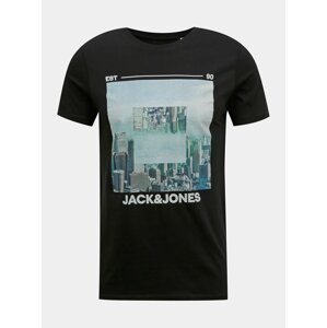 Černé tričko Jack & Jones Barista