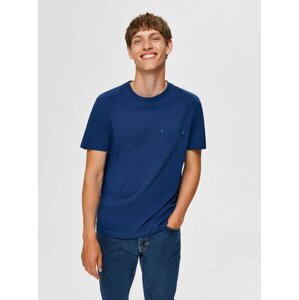 Modré tričko Selected Homme Jared