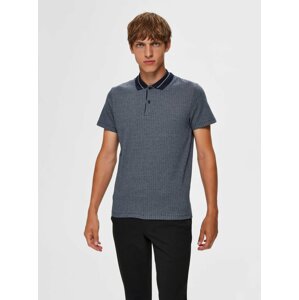 Modré polo tričko Selected Homme Avenue