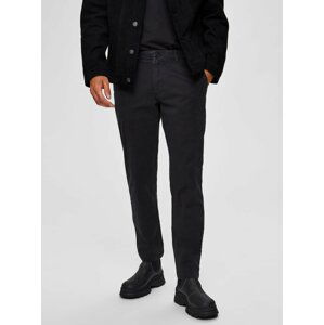 Černé chino kalhoty Selected Homme New Paris