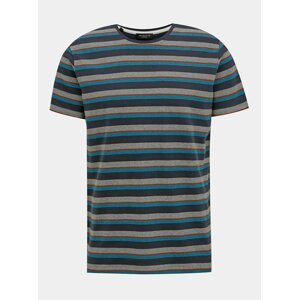 Modré pruhované tričko Selected Homme Sonni