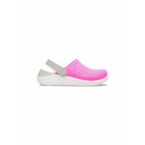Crocs růžové dívčí boty LiteRide Clog Electric Pink/White