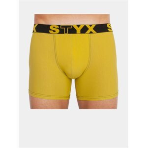 Pánské boxerky Styx long sportovní guma žluté