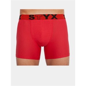 Pánské boxerky Styx long sportovní guma červené