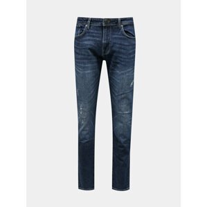 Modré slim fit džíny Selected Homme Leon