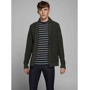 Khaki kardigan Jack & Jones Vince