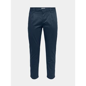 Tmavě modré chino kalhoty ONLY & SONS-Cam