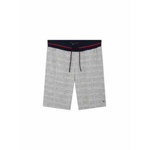 Tommy Hilfiger šedé pánské kraťasy Jersey Short Logo Grey HTR