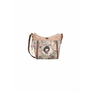 Béžová dámská vzorovaná crossbody kabelka Anekke Jungle