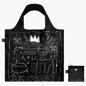 Loqi skládací eko taška Jean-Michel Basquiat Crown
