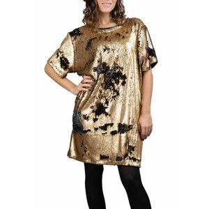 Simpo černo-zlaté flitrované šaty Flash