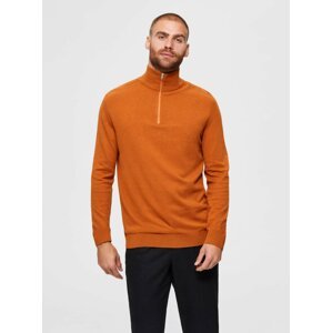 Oranžový svetr Selected Homme Berg