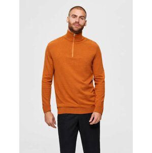 Oranžový svetr Selected Homme Berg