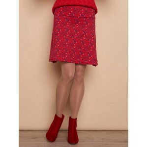 Červená vzorovaná sukně Tranquillo