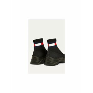 Tommy Hilfiger černé ponožkové tenisky Tommy Jeans Flat Sock