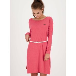 Růžové šaty s páskem Alife and Kickin