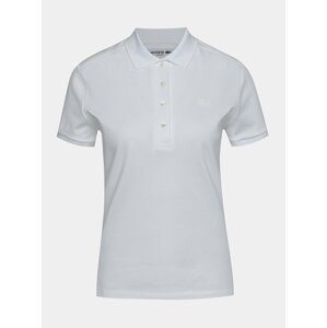 Bílé dámské basic polo tričko Lacoste