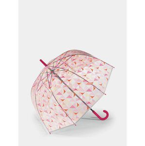 Transparentní dámský vzorovaný skládací deštník Esprit