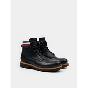 Tommy Hilfiger pánské kožené boty Corporate Leather Boot Desert Sky