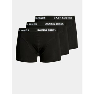 Sada tří černých boxerek Jack & Jones Anthony