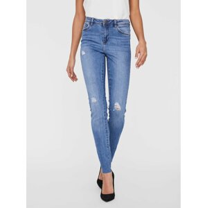 Modré dámské skinny fit džíny VERO MODA Tanya