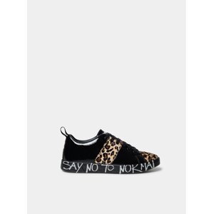 Desigual černé tenisky Shoes Cosmic Leopard