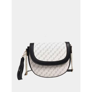 Bílá vzorovaná crossbody kabelka Bessie London