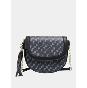 Tmavě modrá vzorovaná crossbody kabelka Bessie London