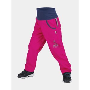 Růžové holčičí softshellové kalhoty Unuo