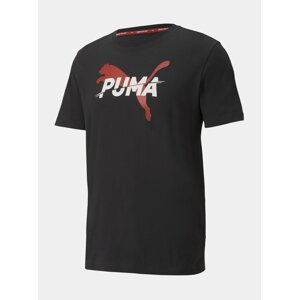 Černé pánské tričko s potiskem Puma Modern Sports