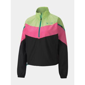 Černo-růžový dámský voděodolný anorak Puma Xtreme