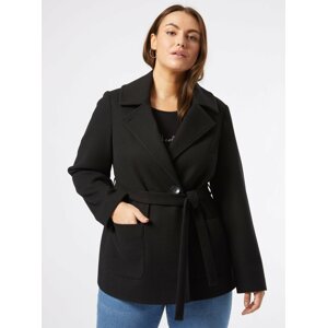 Černý krátký kabát Dorothy Perkins Curve