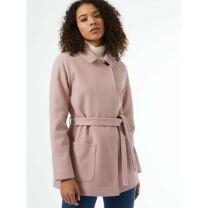 Růžový krátký kabát Dorothy Perkins Tall